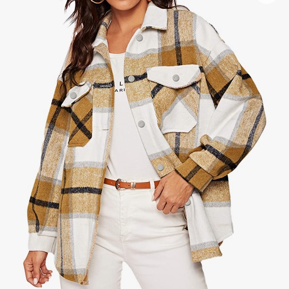 Plaid shacket
